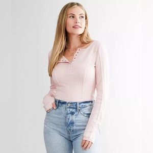 New Free People Sloan Bodysuit Pink Nectar Size XS